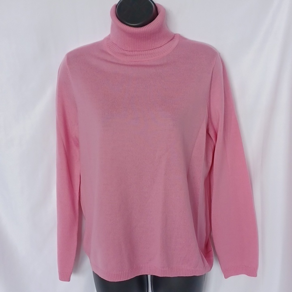 Pendleton Merino Wool Turtleneck, pink, EUC